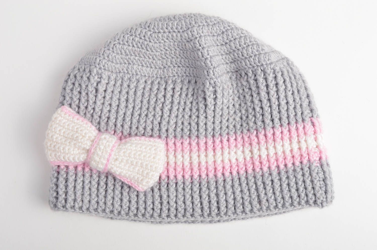 Handmade childrens hat crochet baby hat designer hats handmade accessories  photo 3