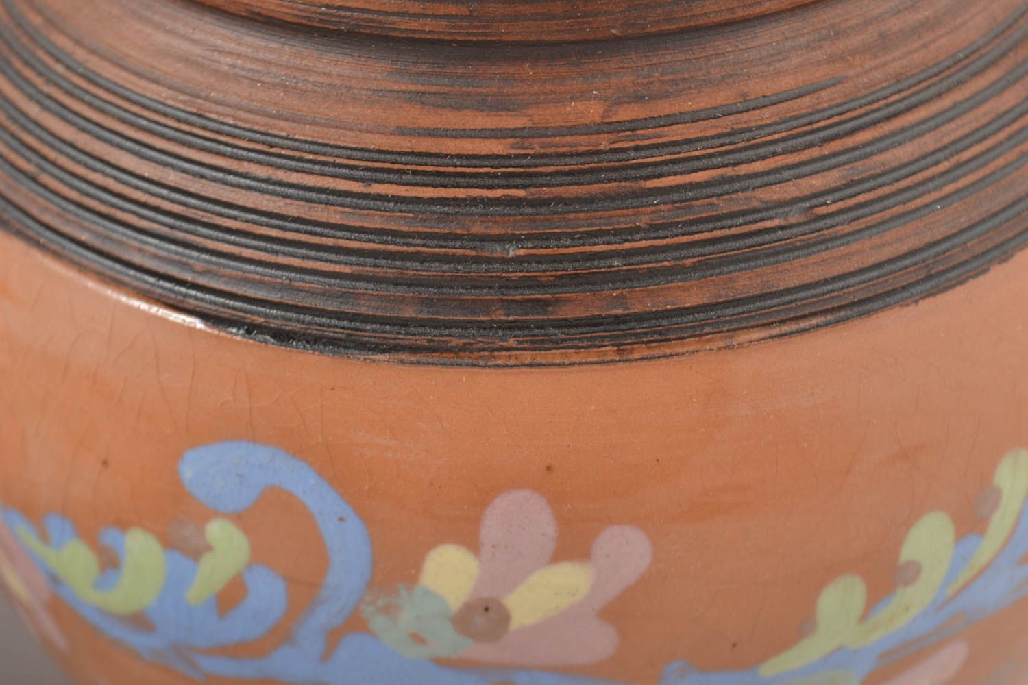 Vajilla de cerámica hecha a mano jarros y cuenco de barro utensilios de cocina foto 2