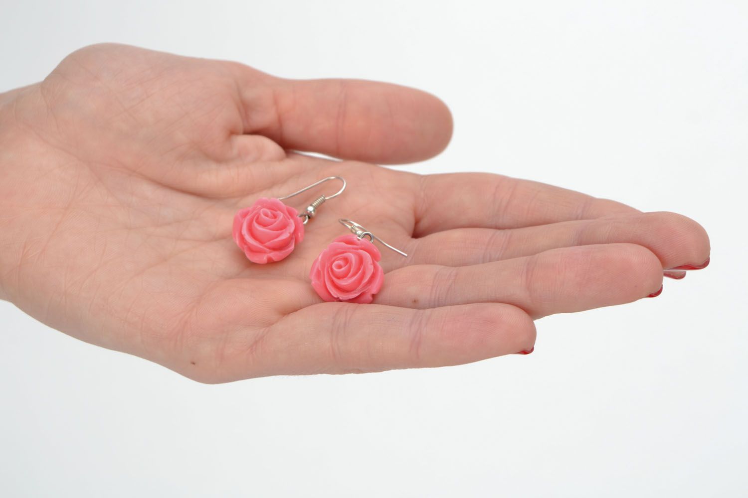Dangling earrings Roses photo 2
