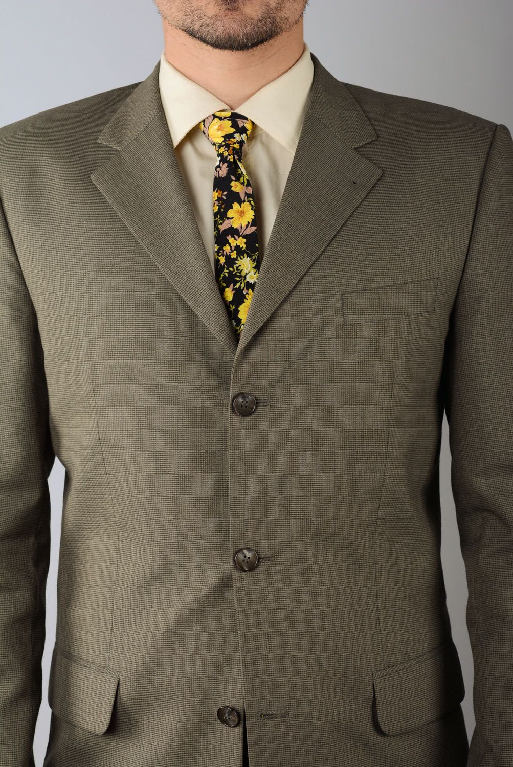 Krawatte mit Blumenprint foto 4