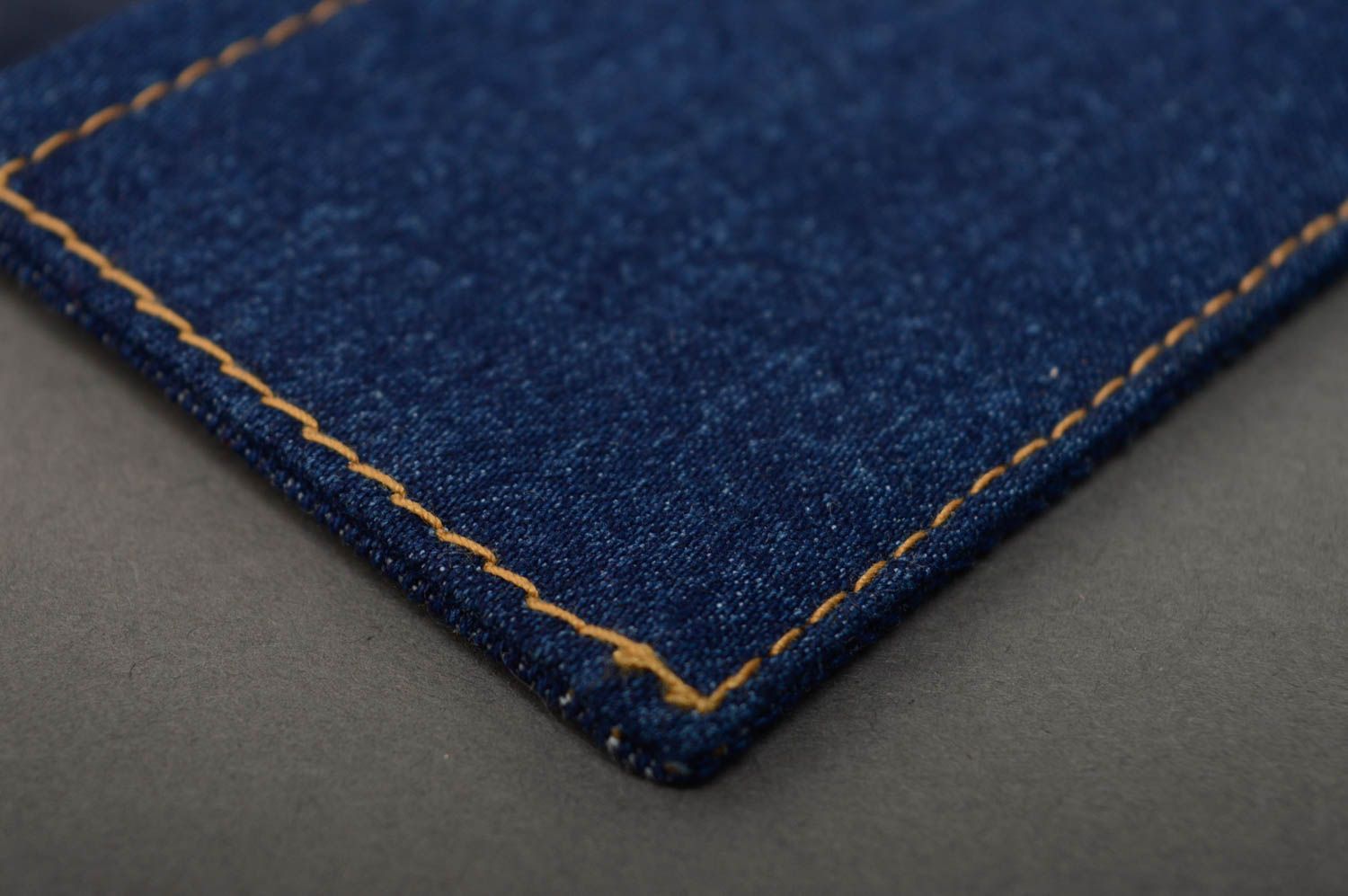 Copertina per taccuino fatta a mano di jeans con ricamo copertina blocco note foto 5