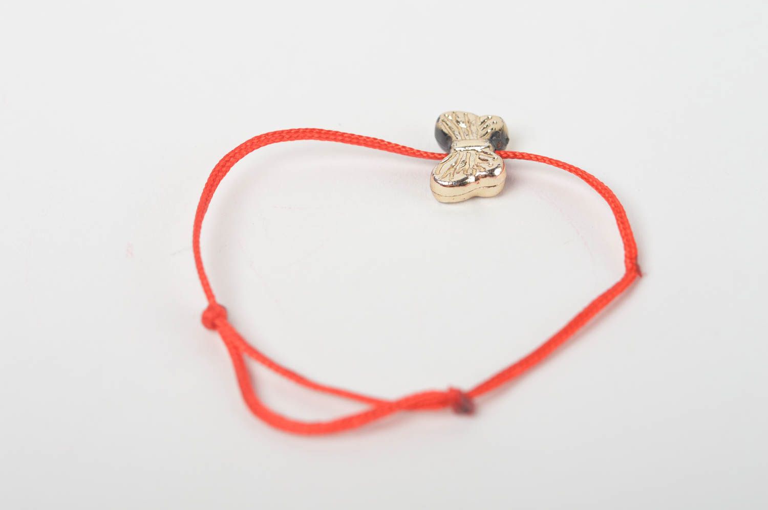Браслет ручной работы браслет из шнурков плетеный браслет детский с бабочкой фото 5