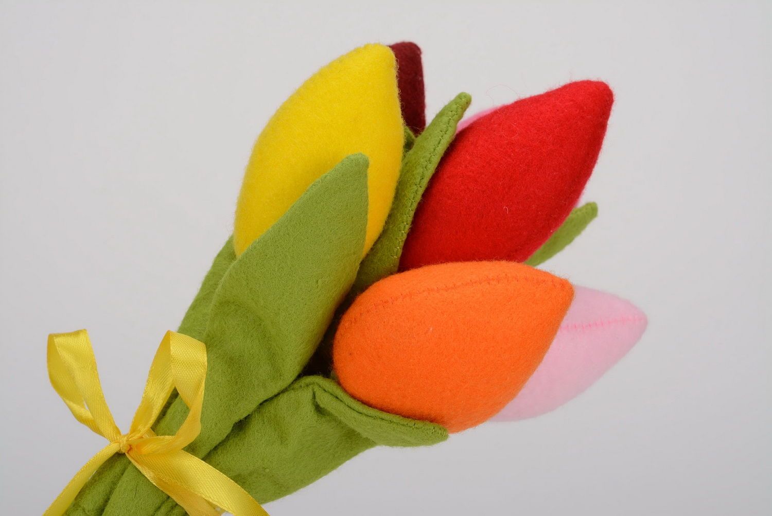 Soft toy Bouquet of tulips photo 2
