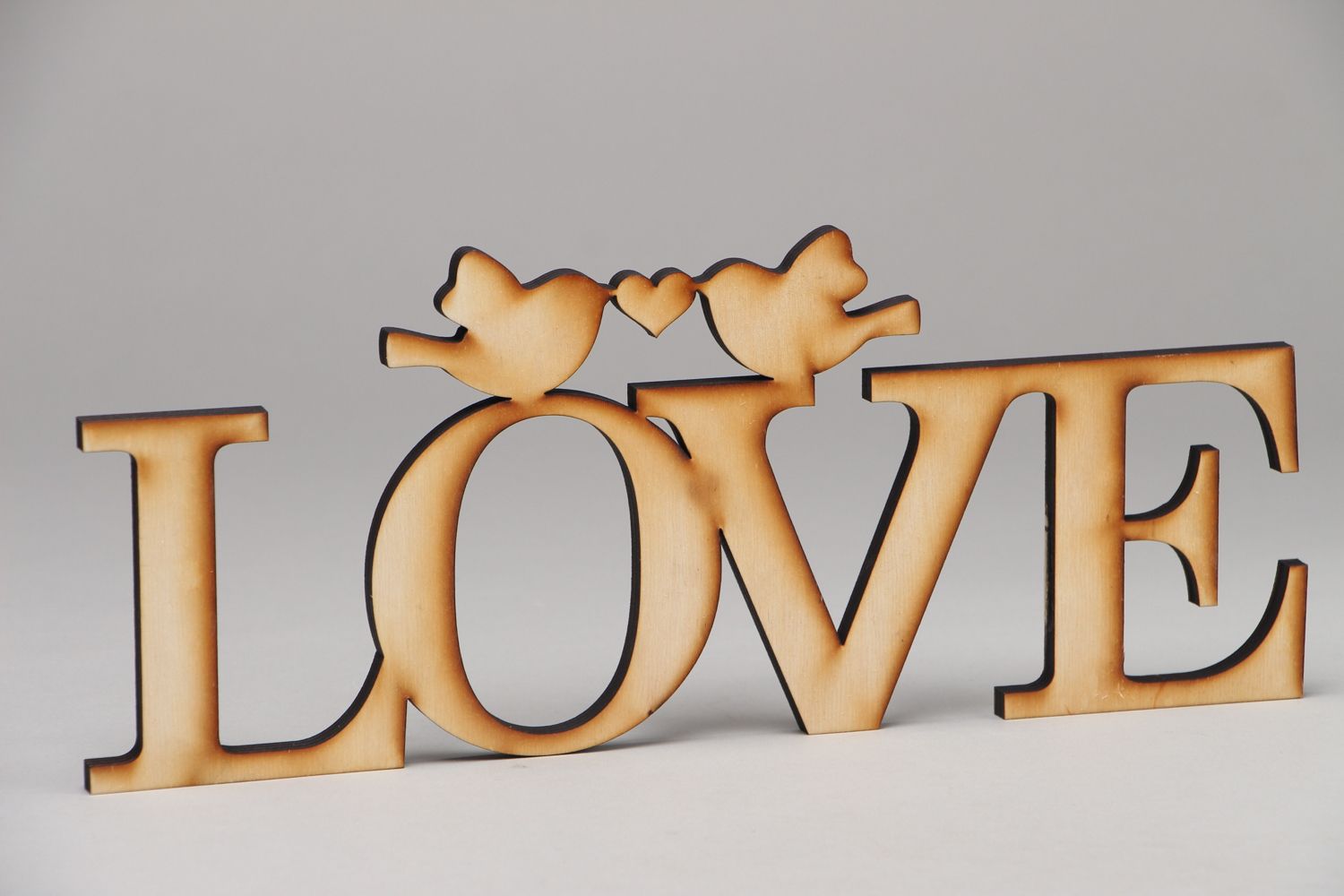 Vorbereitete Materialien handmade Chipboard Love Groß foto 1