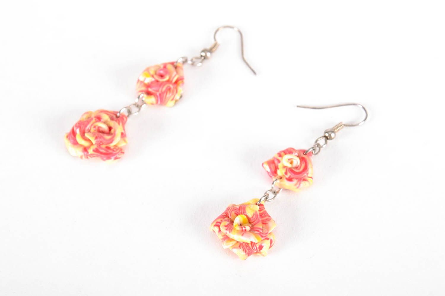 Long Earrings Made of Polymer Clay photo 1