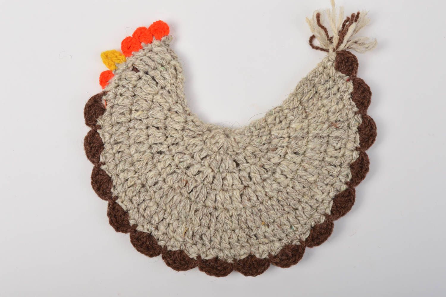 Agarradera al crochet hecha a mano accesorios de cocina textil para el hogar foto 2