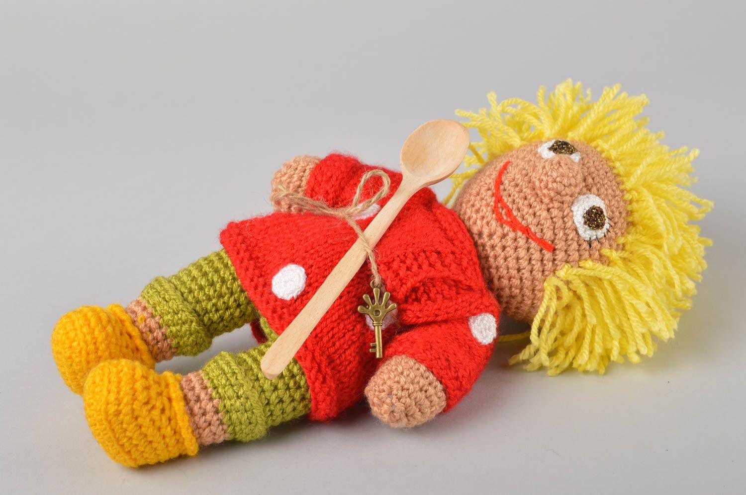 Peluche decorativo duende hecho a mano juguete para niño regalo original foto 4