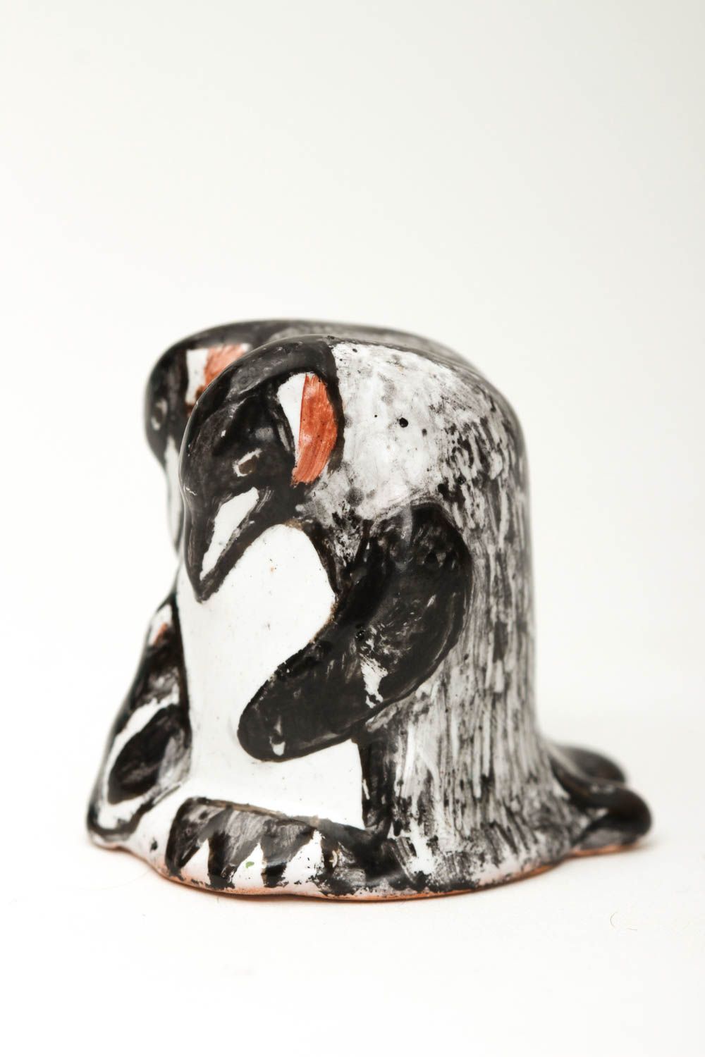 Handmade Deko kleiner Fingerhut Nähen Zubehör ausgefallene Deko kleine Pinguine foto 2