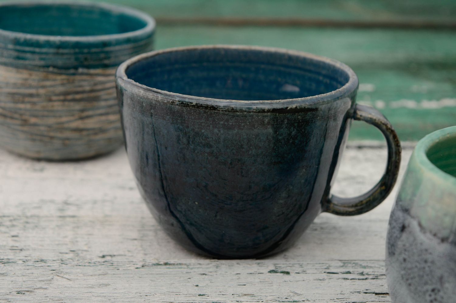 Чашка для чая глазурованная  фото 1