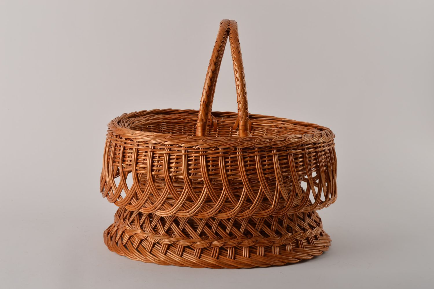 Handmade beautiful big basket designer woven basket wonderful home accessory photo 3