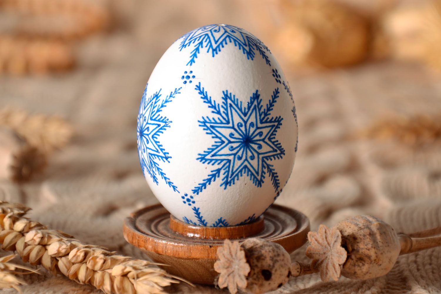 New Year's painted egg photo 1