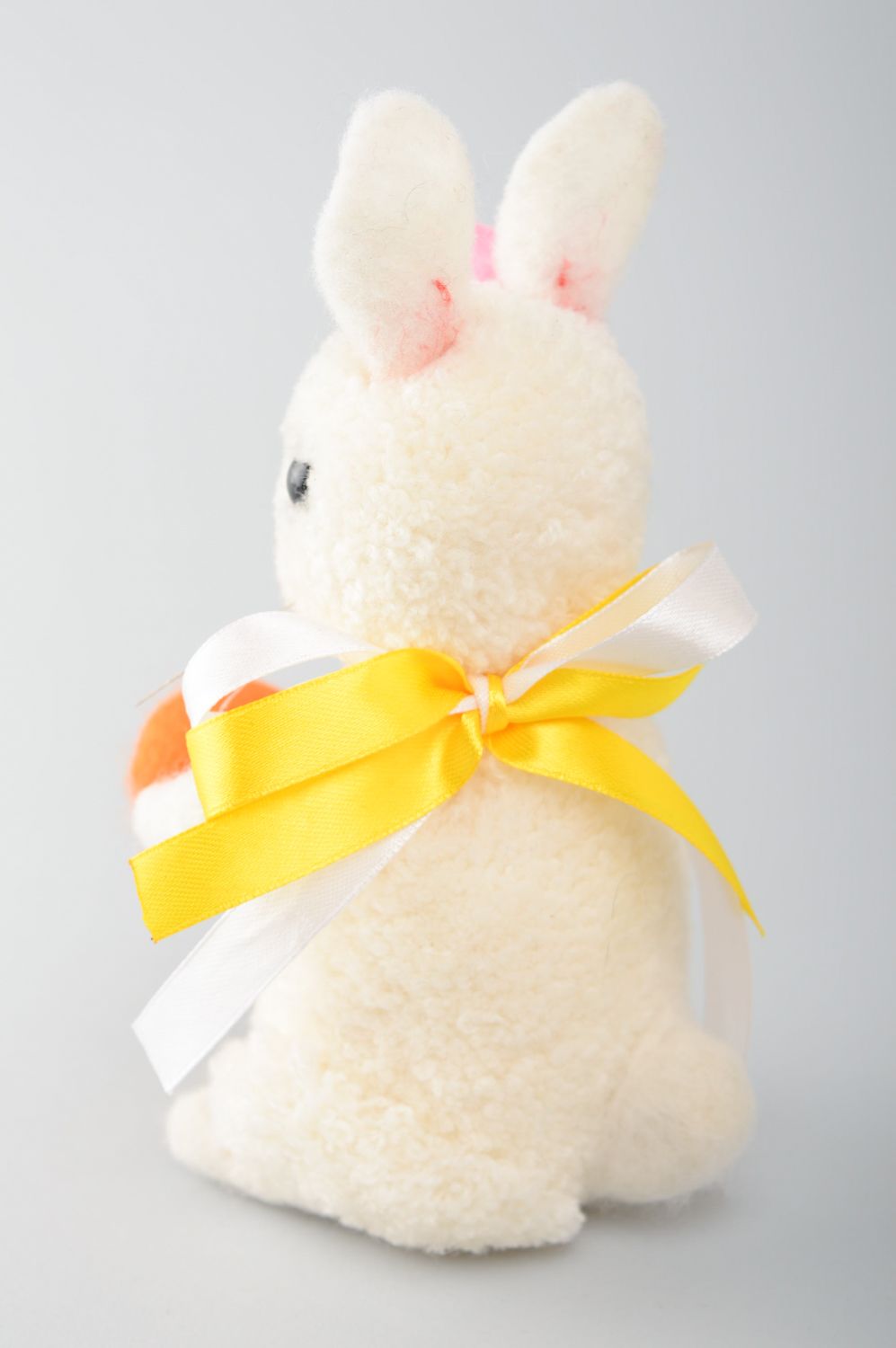 Handmade pom pom toy rabbit photo 4