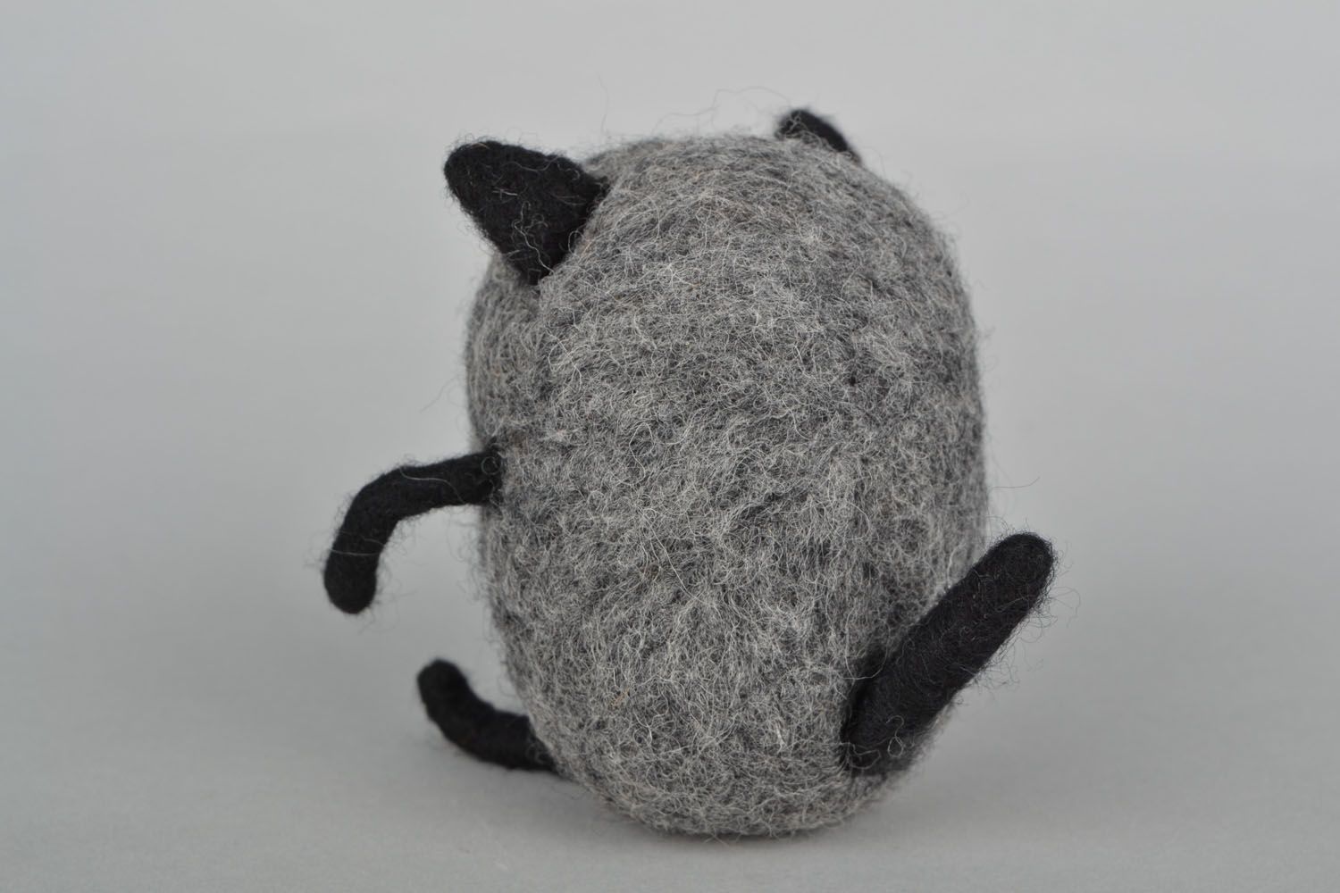 Мягкая игрушка Серый кот фото 5