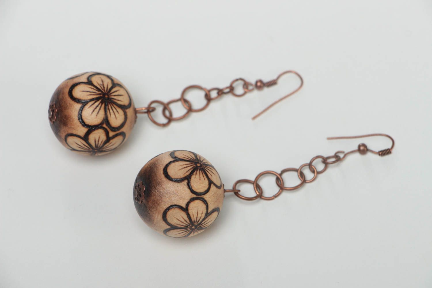 Fashion earrings wooden jewelry womens earrings designer accessories gift ideas photo 2