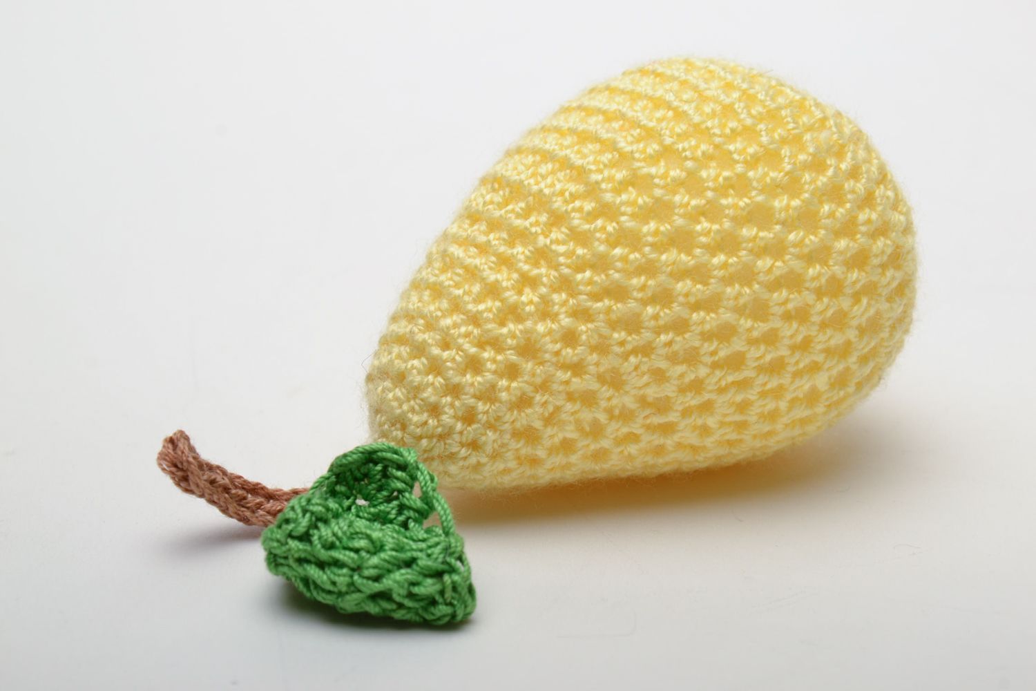 Crochet toy pear photo 4