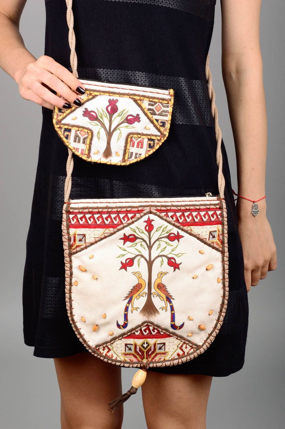 Bolso de moda y cartera de tela artesanales accesorios de mujer regalo original  foto 3