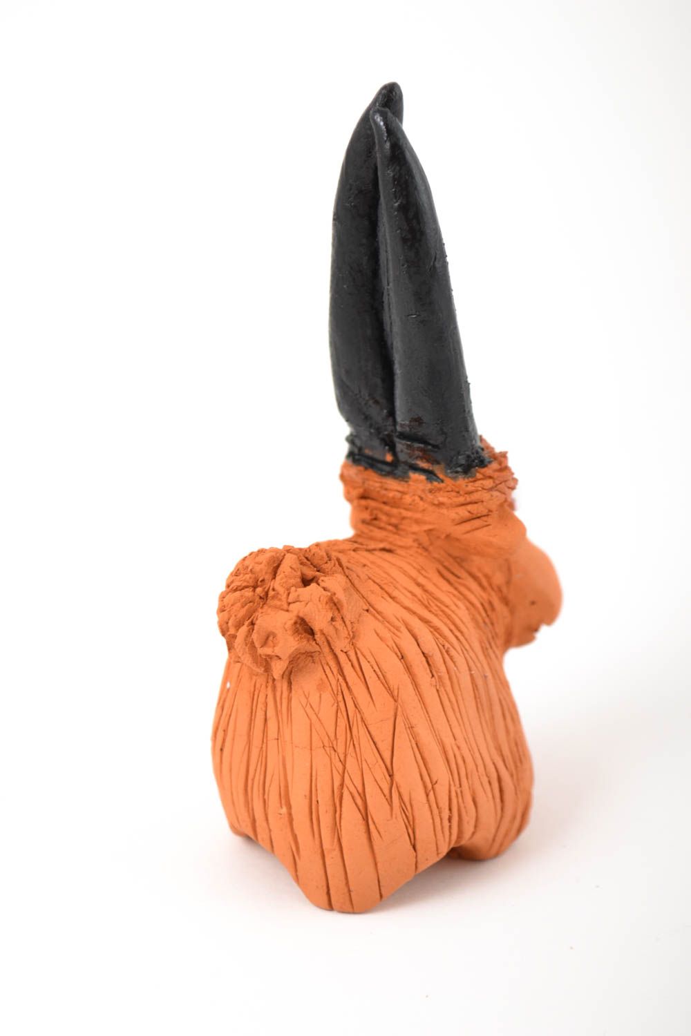 Коллекционная фигурка ручной работы игрушка из глины фигурка животного козленок фото 3