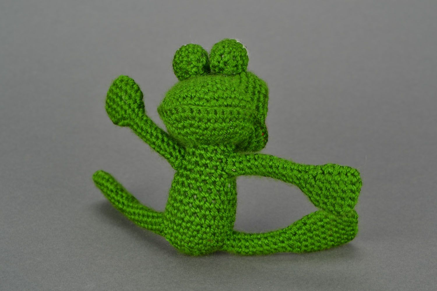 Jouet tricot au crochet Petite Grenouille photo 5
