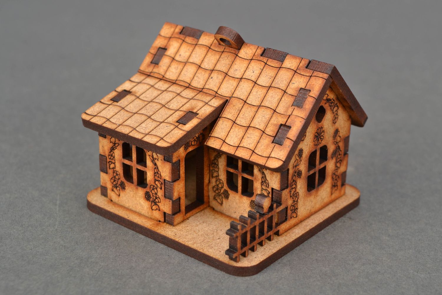 Maquette maison en bois à décorer ou à peindre photo 3