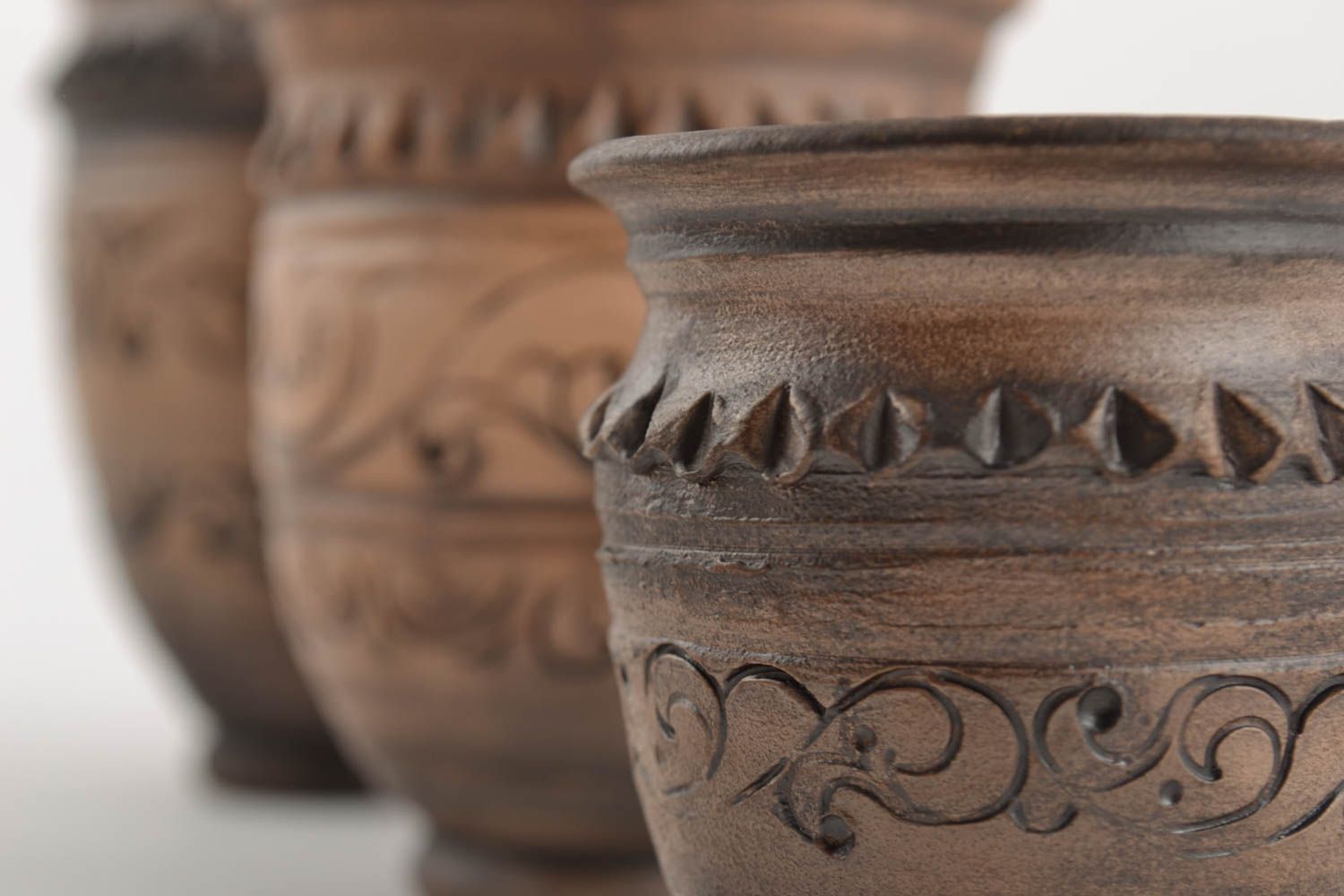 Vasos de cerámica tratados con plata 3 articulos de 330 ml 250 ml 50 ml foto 3
