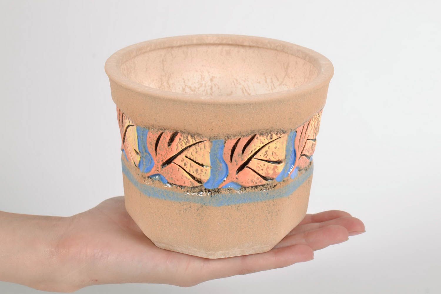 Pot de fleurs en céramique fait main  photo 5