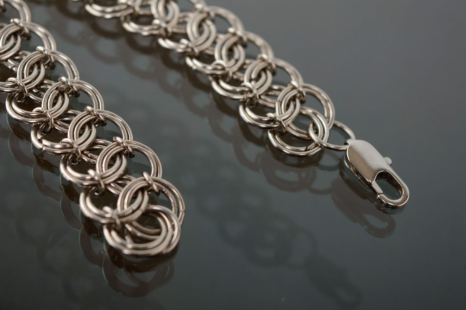 Women's jewelry alloy chainmail bracelet photo 5