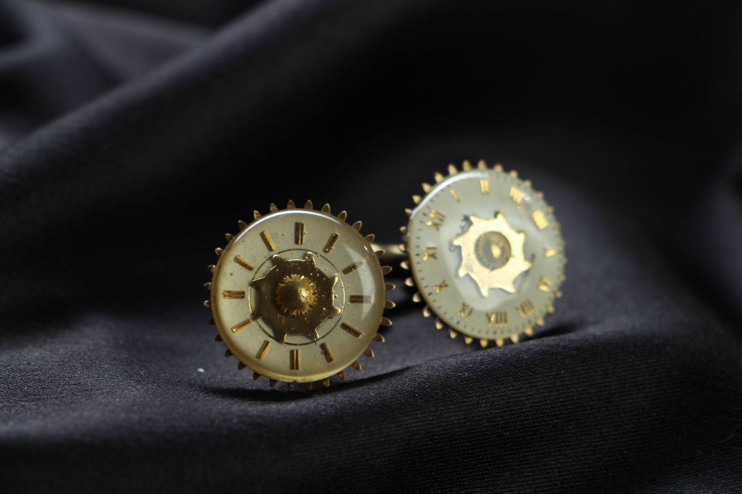 Cufflinks in cyberpunk and steampunk styles photo 1