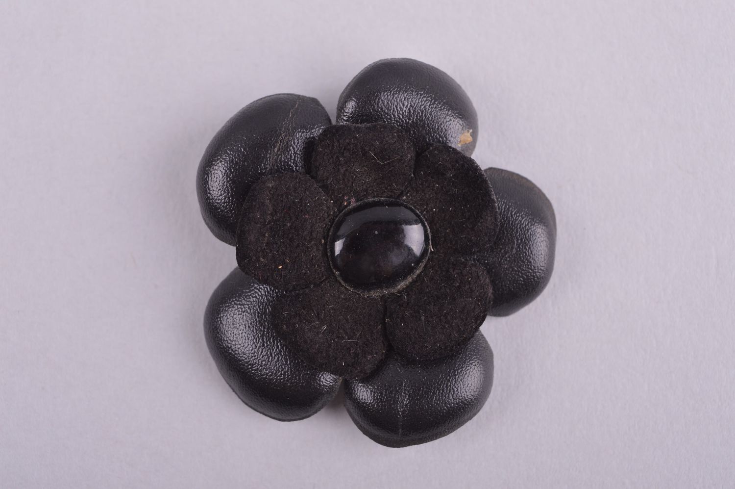Stylish handmade leather brooch pin flower brooch jewelry fashion trends  photo 2