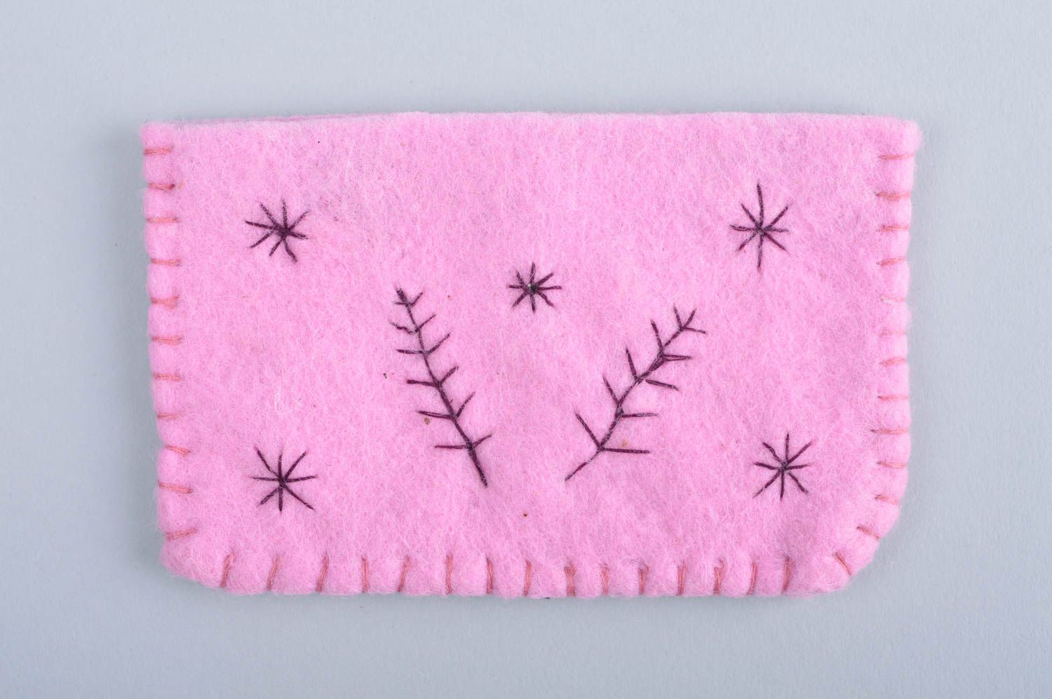 Кошелек из ткани хэнд мейд розовый женский кошелек на липучке стильный кошелек фото 2