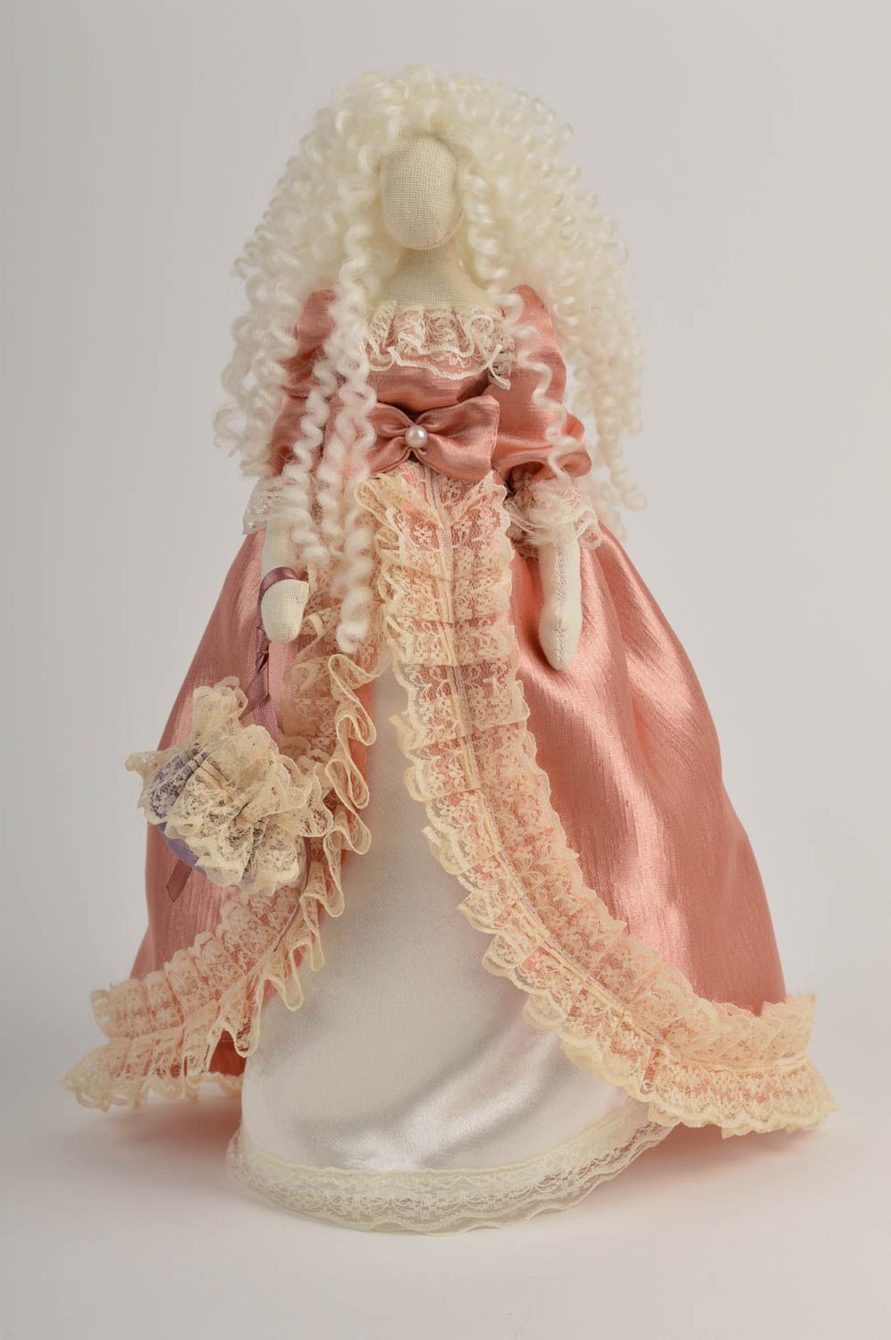 Авторская кукла ручной работы мягкая игрушка кукла из ткани симпатичная фото 3