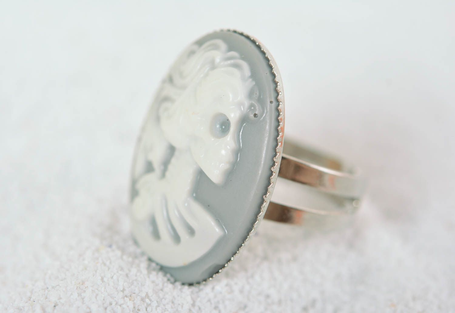Damen Ring Polymer Clay Schmuck handgemachter Schmuck Ring für Damen elegant   foto 1