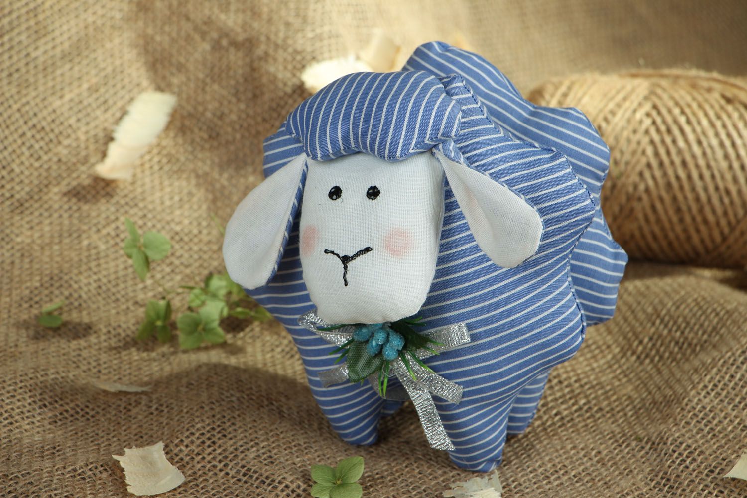 Textile toy in the form of a lamb photo 5