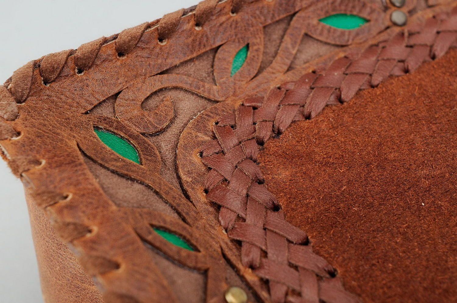 Leather women's purse photo 5
