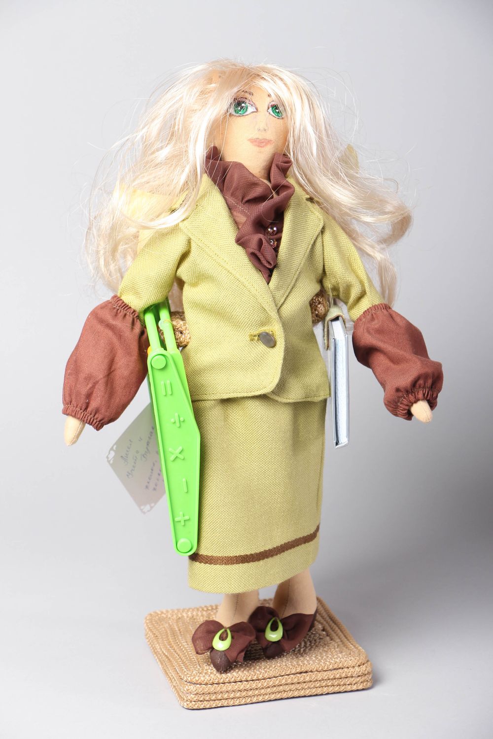 Тканевая кукла на подставке Бухгалтер фото 1