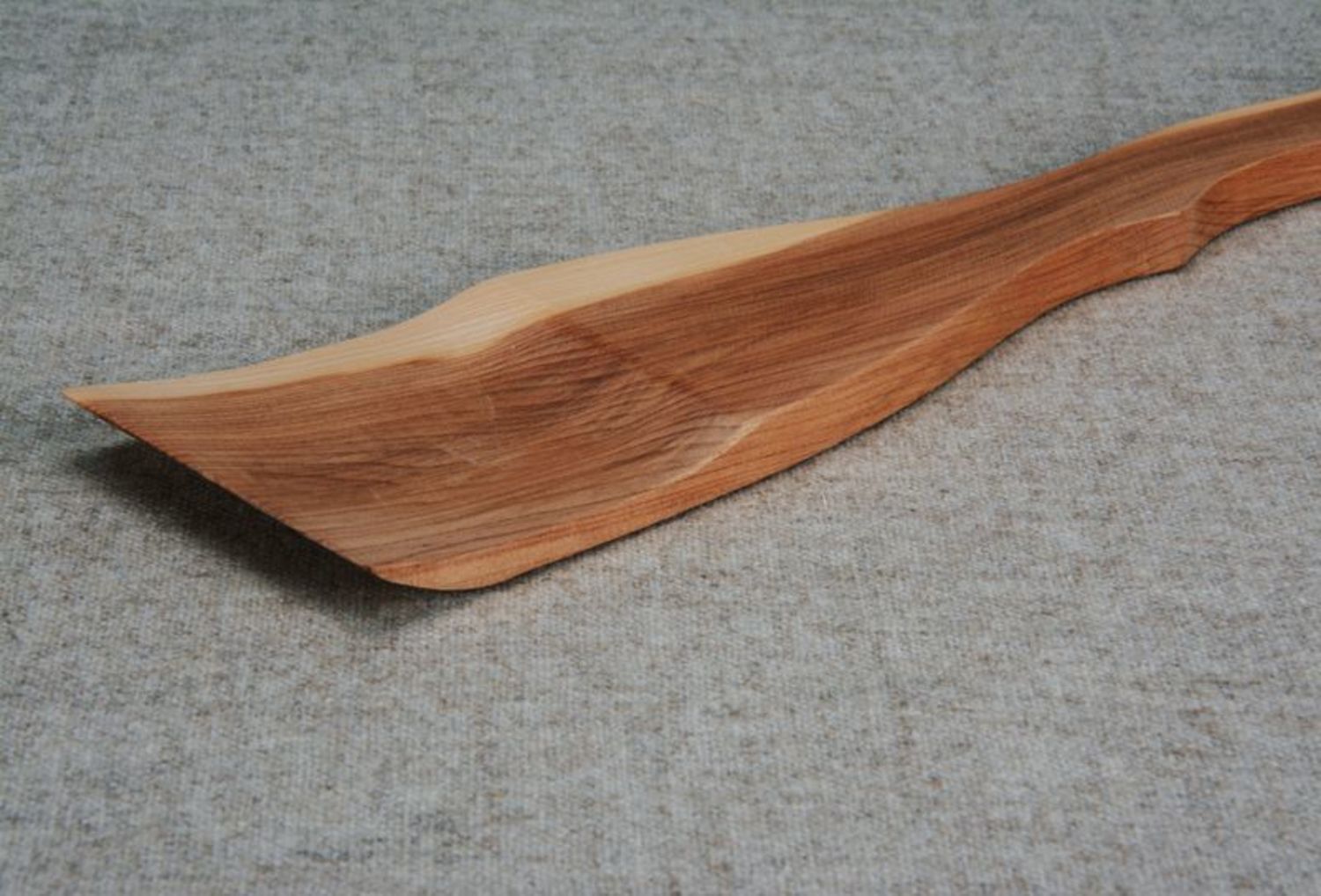 Paletta di legno per cucina fatta a mano cucchiaio di legno posate di legno
 foto 5