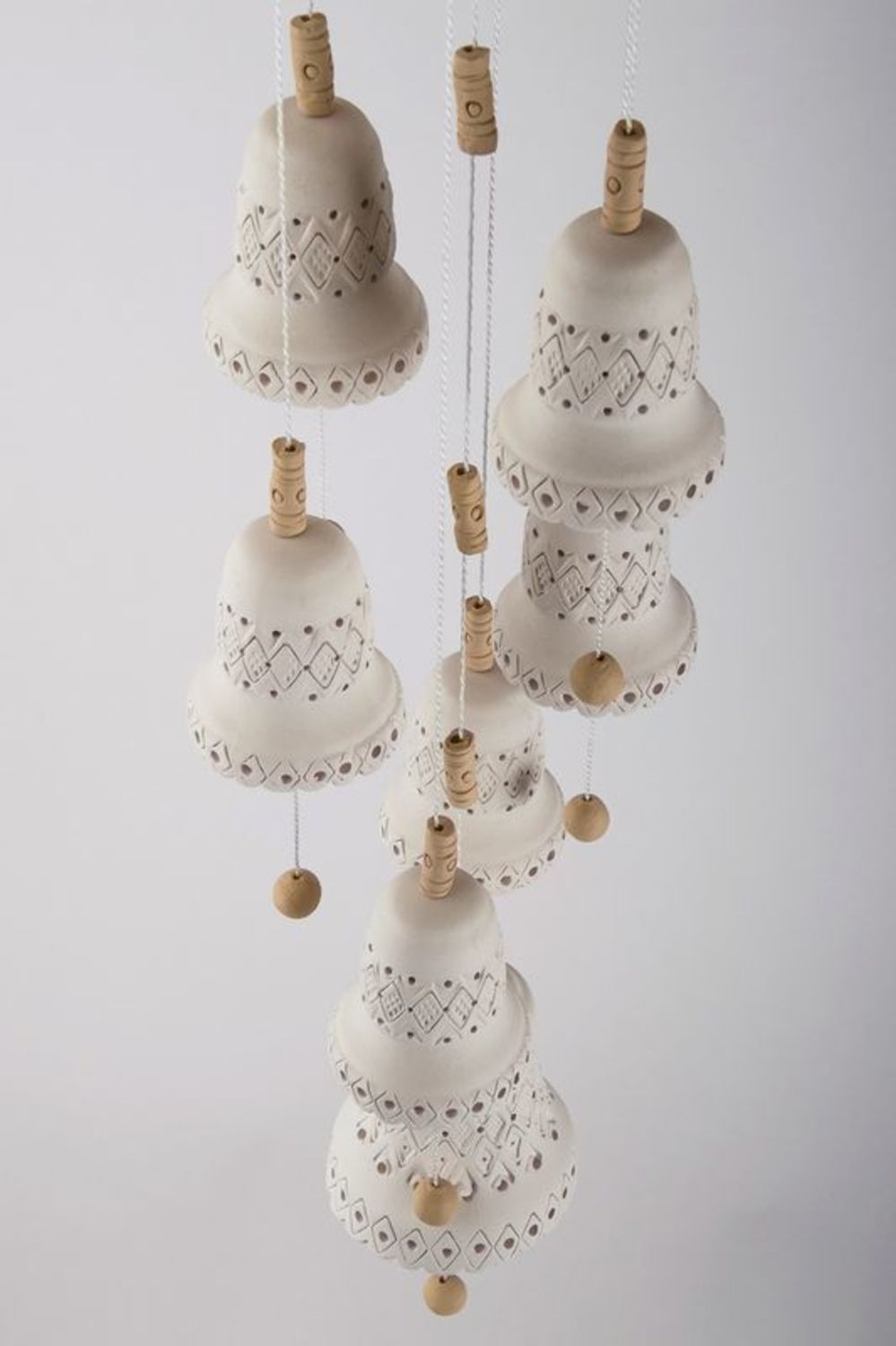 White ceramic bells - the New Year gift photo 2