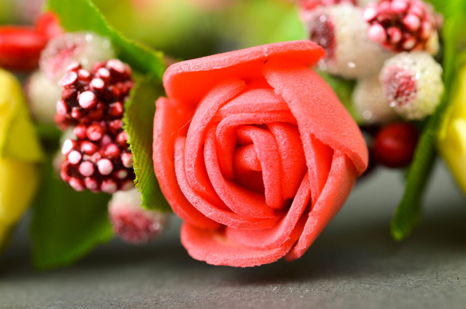 Armband Blumen handgefertigt hochwertiger Modeschmuck originelles Geschenk foto 5
