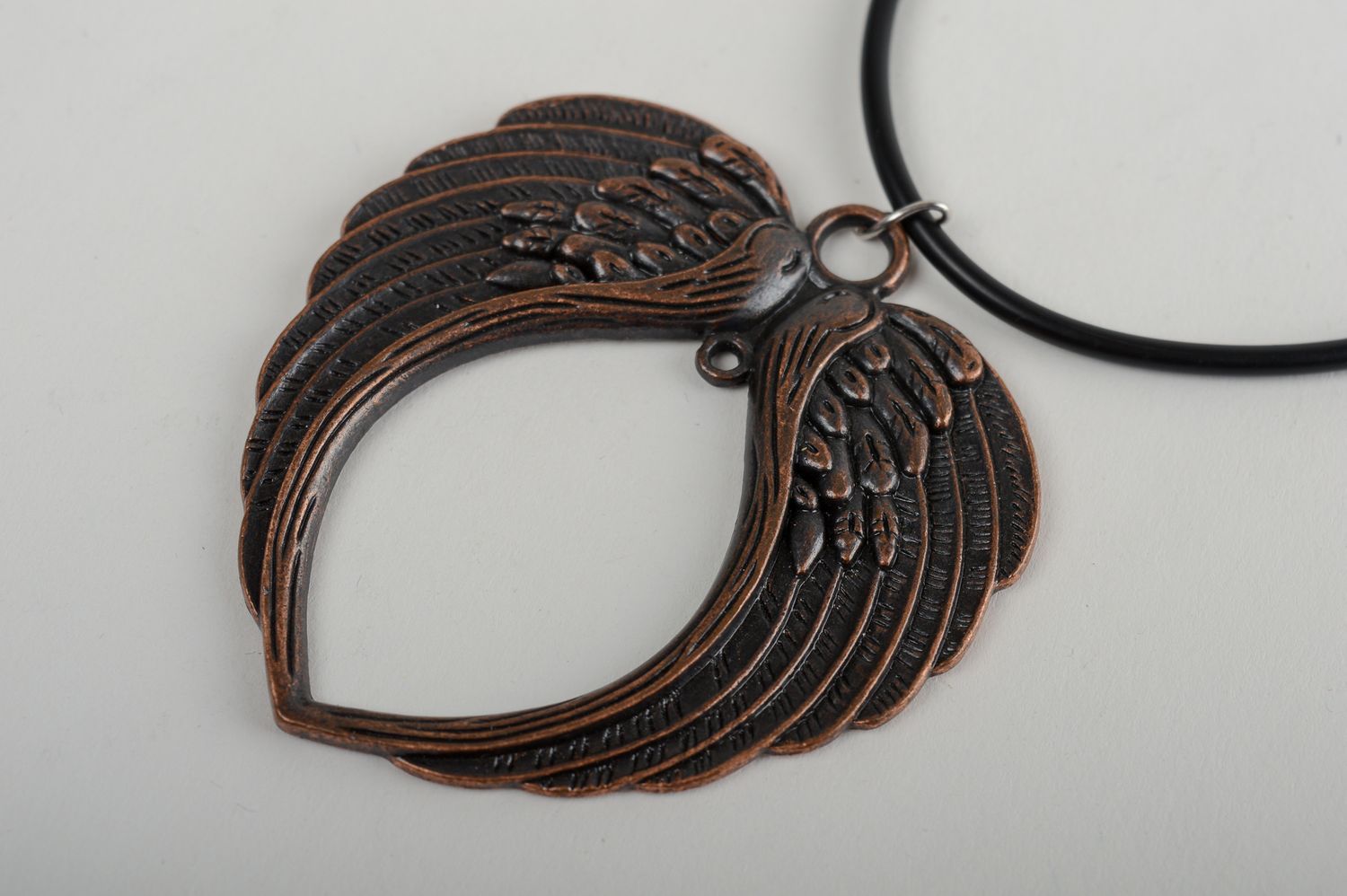Metal pendant handmade metal jewelry metal accessories wings pendant for girls photo 3