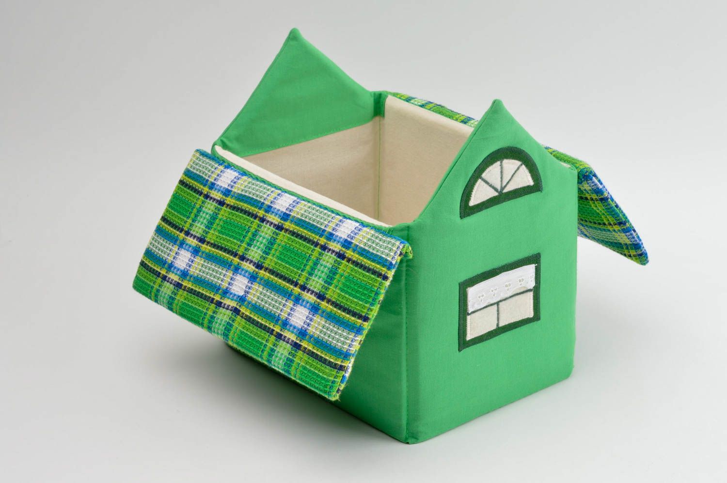 Игрушка домик хенд мейд мягкая игрушка красивая зеленая детская игрушка фото 4