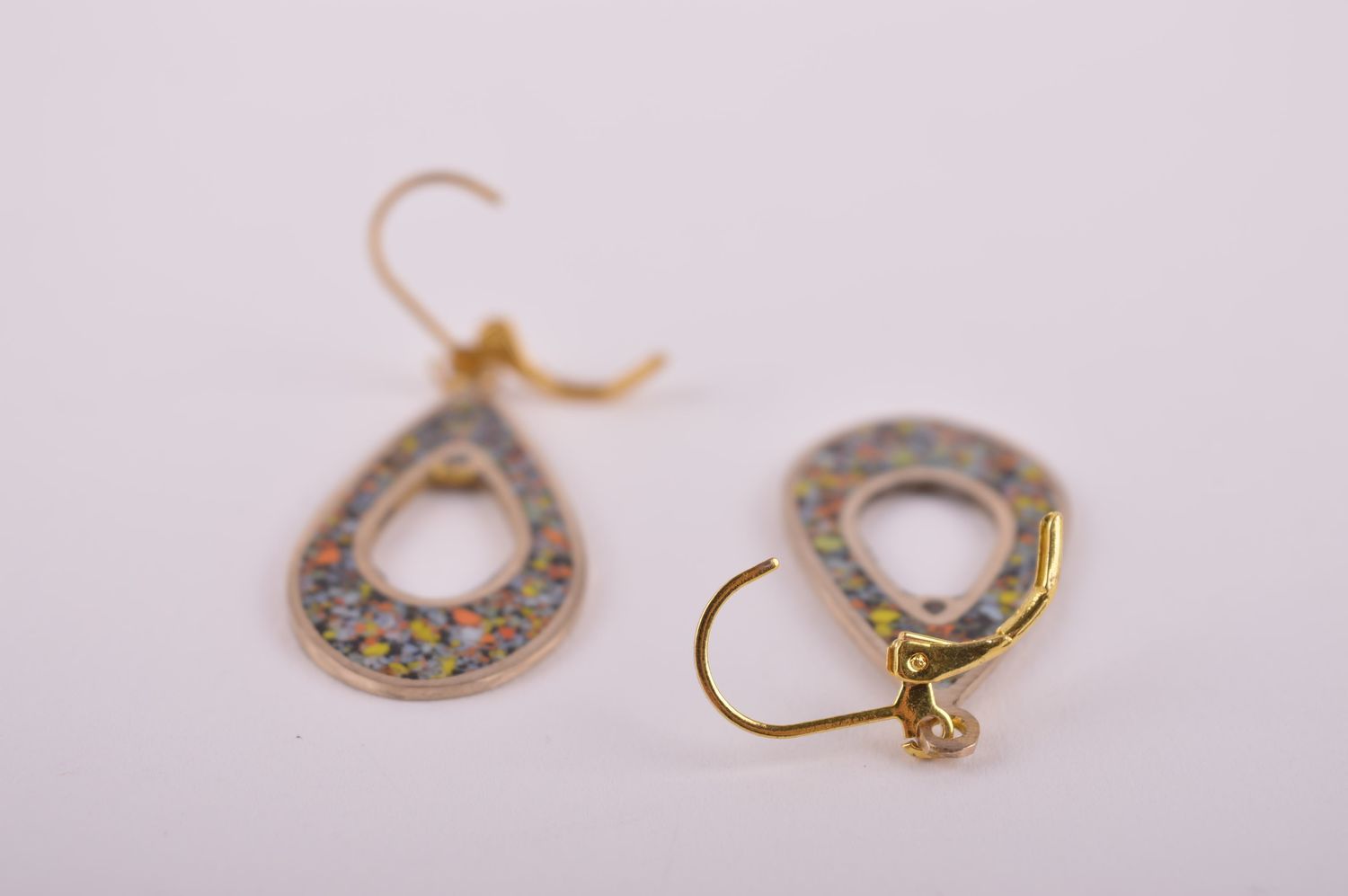 Handmade gemstone earrings metal earrings fashion trends handmade gifts photo 3