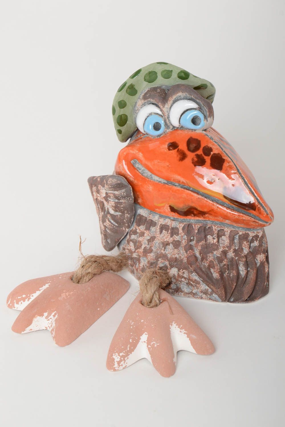 Handgemachte Keramik Kinder Spardose Geschenk für Freundin Ton Deko Vogel foto 2