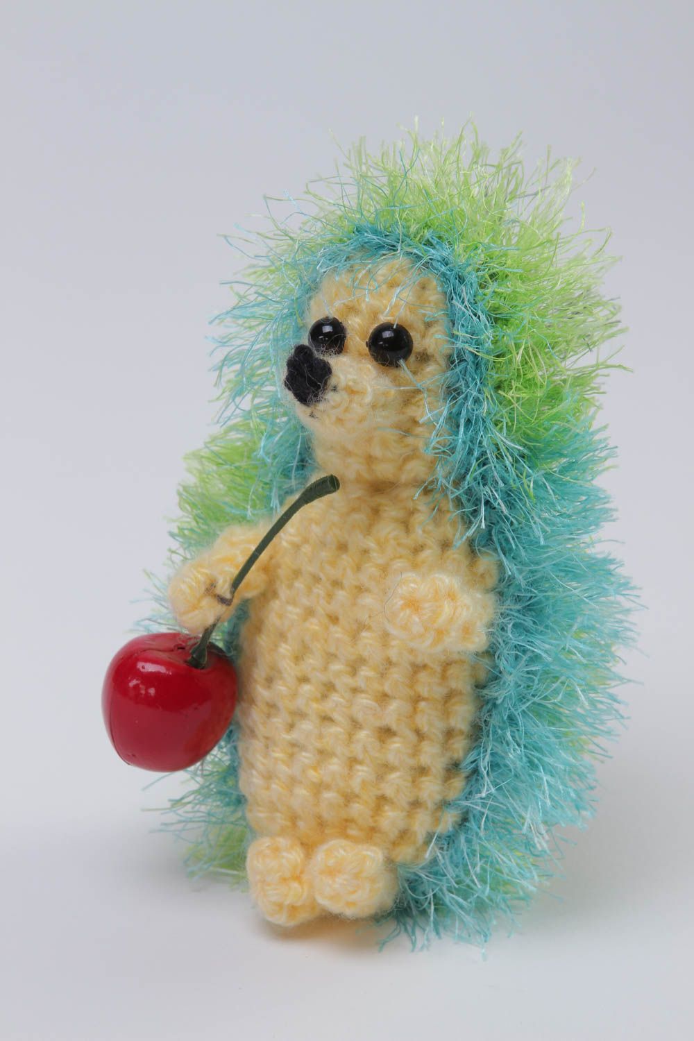 Handmade Kuschel Tier gehäkelter Igel Spielzeug für Kleinkinder Geschenk Idee foto 2