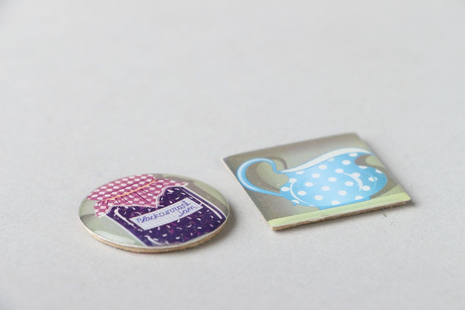 Set de chapas para el scrapbooking hechas a mano foto 2