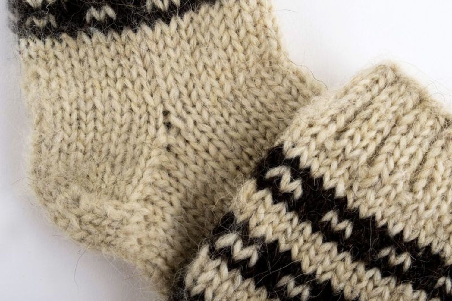 Chaussettes tricotées en laine pour homme photo 3