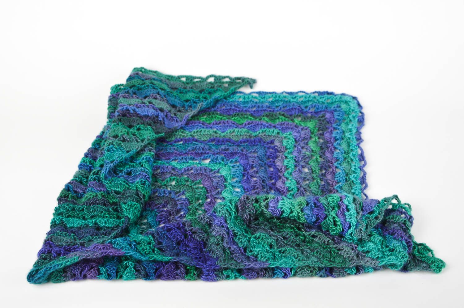 Handmade crochet shawl women accessories shoulder scarf designer scarf photo 2