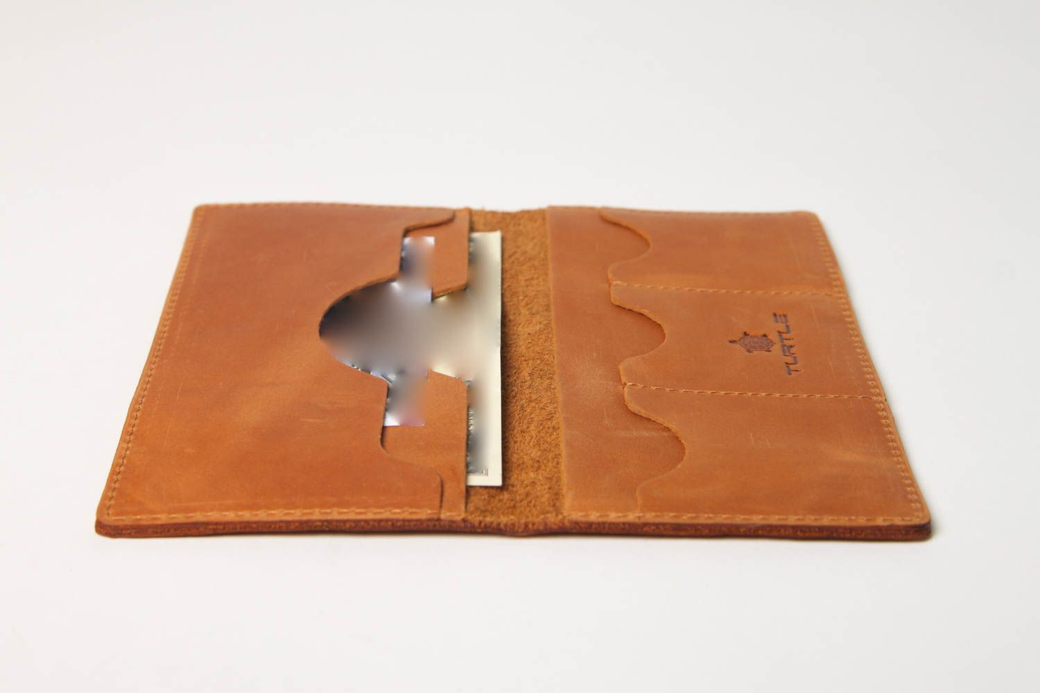 Leder Geldbörse handgefertigt Accessoire für Männer Leder Geldbeutel in Braun foto 4