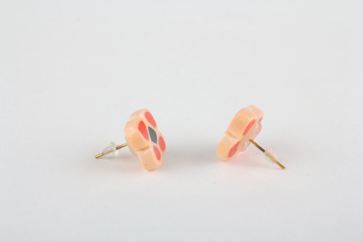 Small polymer clay earrings photo 3