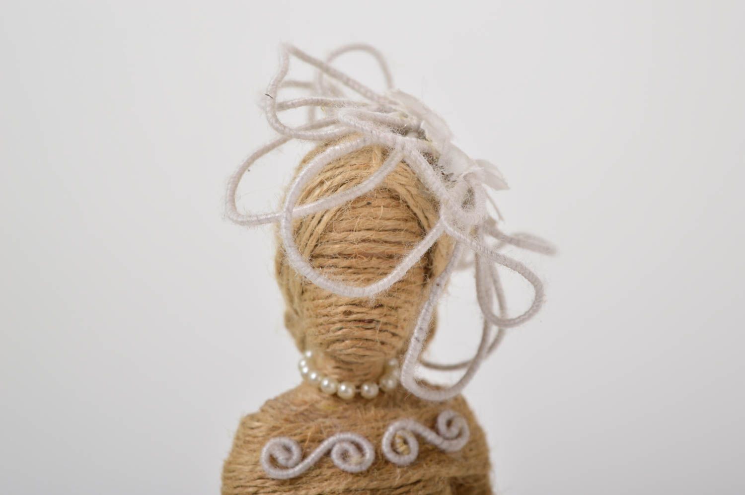 Figura original hecha a mano de bramante muñeca artesanal objeto decorativo foto 3