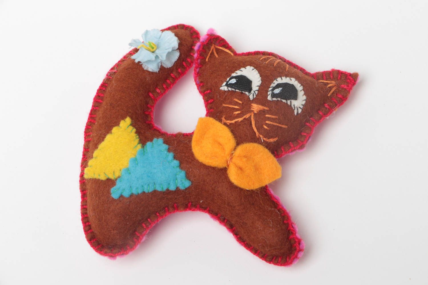 Juguete de peluche de tela artesanal bonito para niños original gatito  foto 2