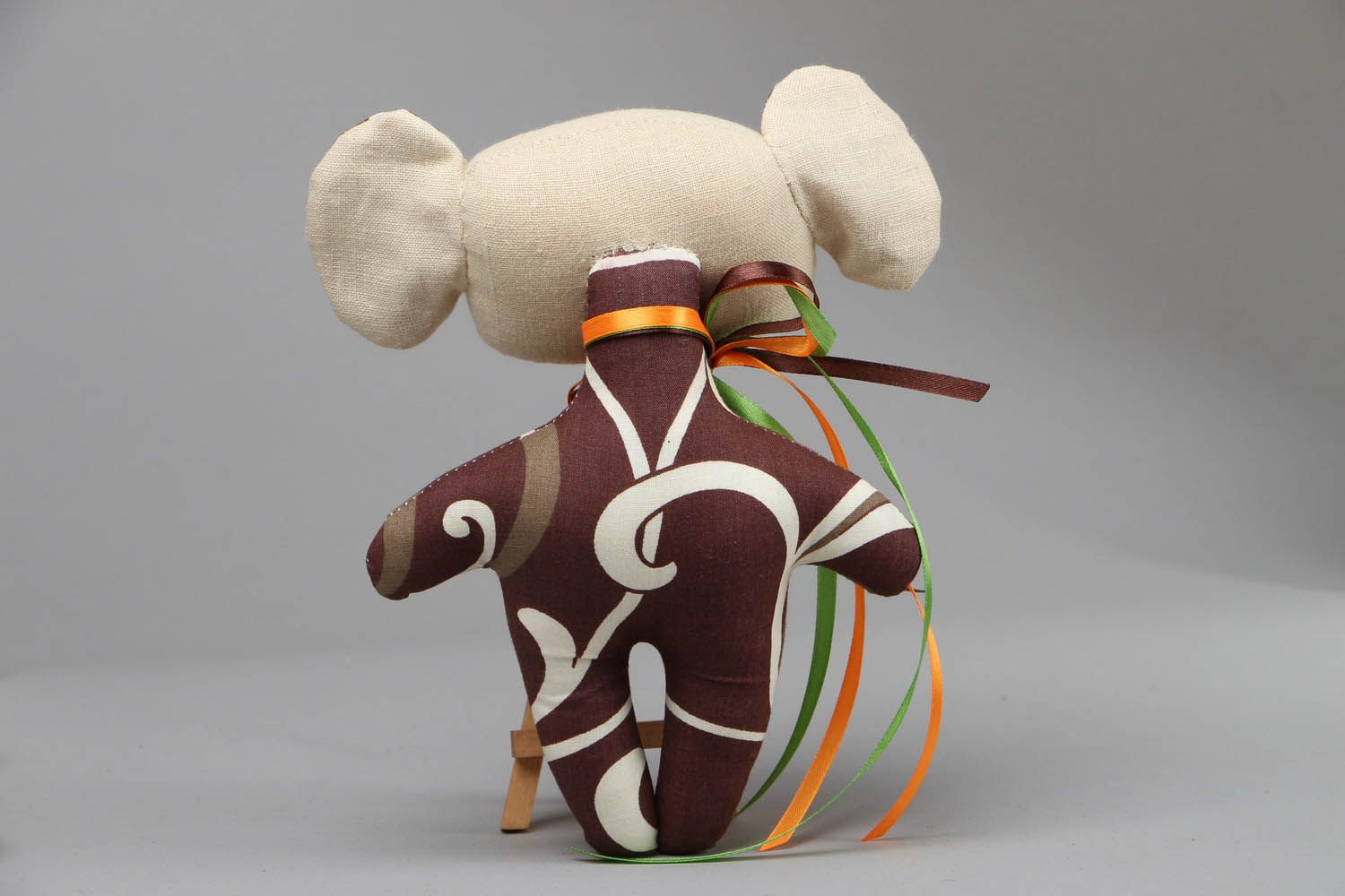 Мягкая игрушка Слон коричневый фото 3